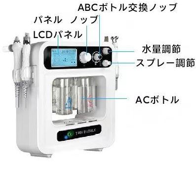 ハイドロフェイシャル TINYBUBBLE 1 台4機能ピーリング クレンジング RF波超音波 導入