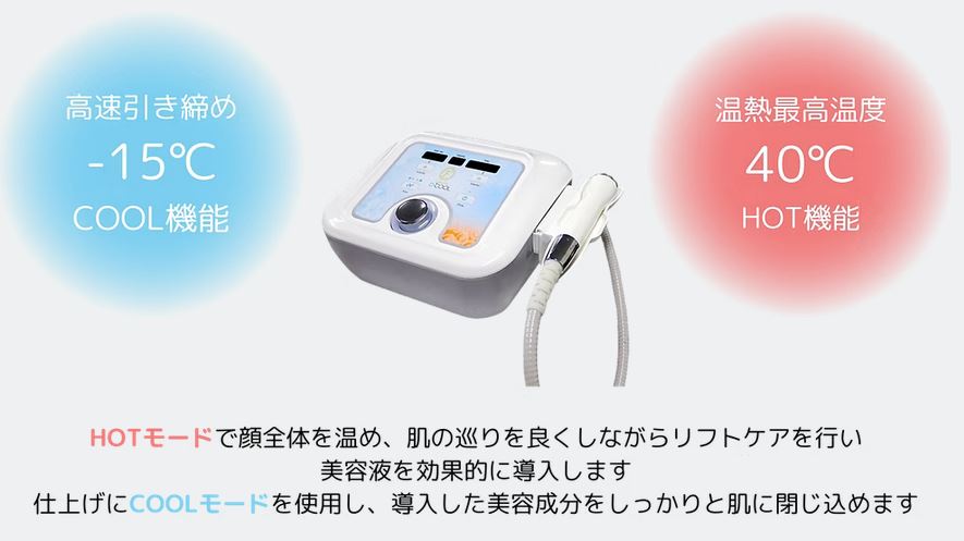 D-COOL HOT＆COOL テラヘルツ波 エレクトロポレーション フェイシャル・バストケア