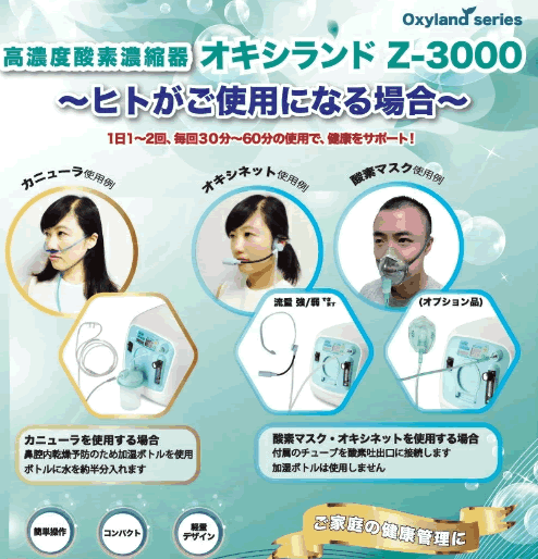 酸素濃縮器【オキシランド Ｚ-3000】