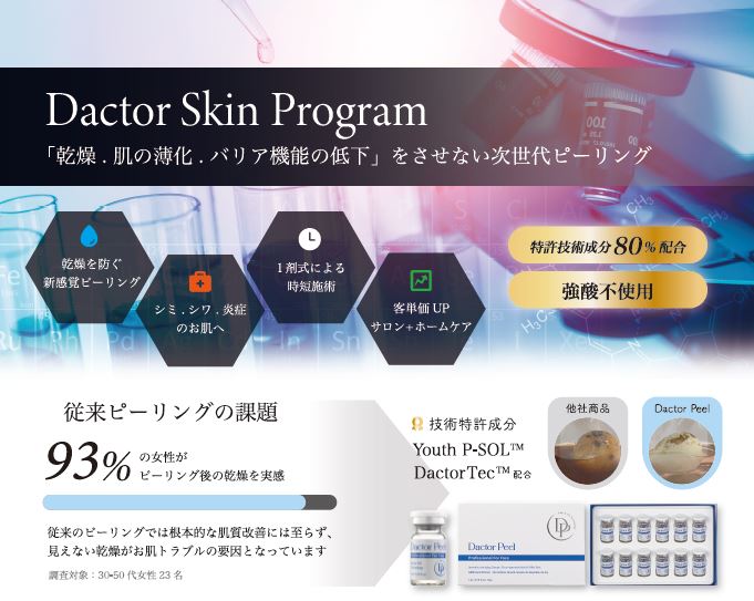 ダクトピール（Dactor-Peel) 韓国技術特許 Youth P-SOL DactorTec 80%配合 濃度